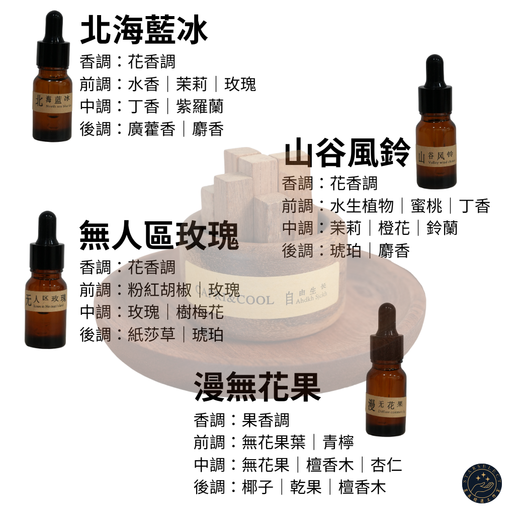 自由生長擴香木精油組